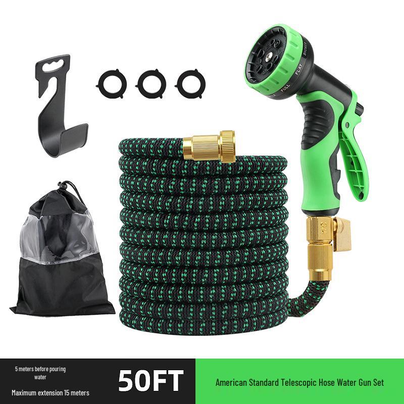 Magic Retractable Garden Hose with High-Pressure Sprayer for Gardening and Car Washing