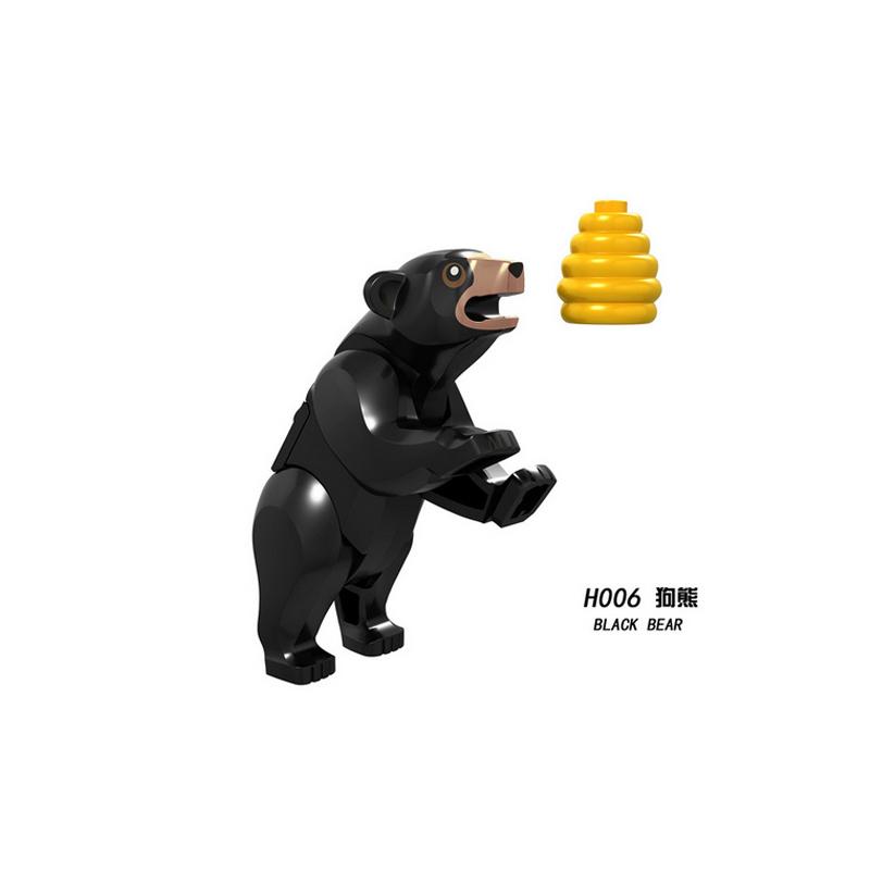 Accessori Blocchi da Costruzione Città Grande Zoo Squalo Panda Pecora Bue Cervo Montagna Coccodrillo Tigre Lupo Maiale Orango Regalo Giocattoli K038