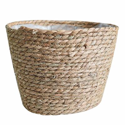 Seagrass Basket Planters Rattan Flower Basket Indoor Outdoor Plant Containers Home Decoration Flower Handmade Basket
