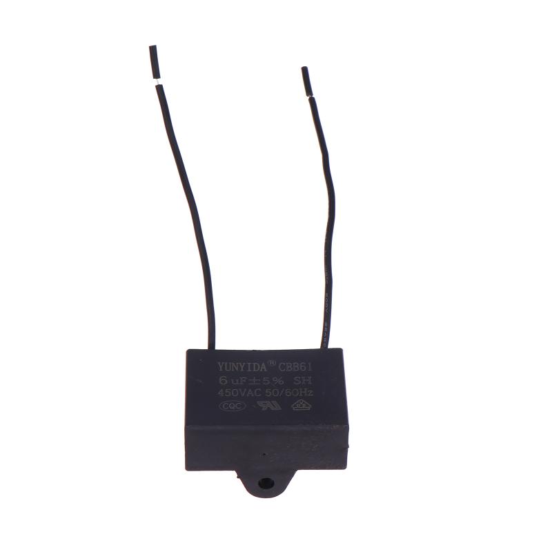 Cbb61 450V Lüfterkondensator 1/1.2/1.5/2/2.5/3/4/5/6/10 Uf Deckenventilator Motor Betrieb Rechteck Kondensatoren Kit