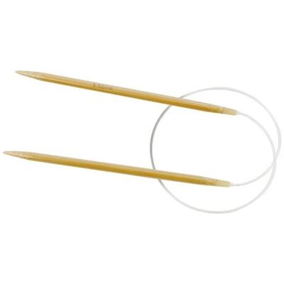 Circular Knitting Needles - Unspecified - No. 5.5 - 40 Cm - Bamboo - White