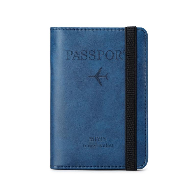 Passport bag Women's new elastic band vaccine card cover Document bag Multifunctional travel passport case