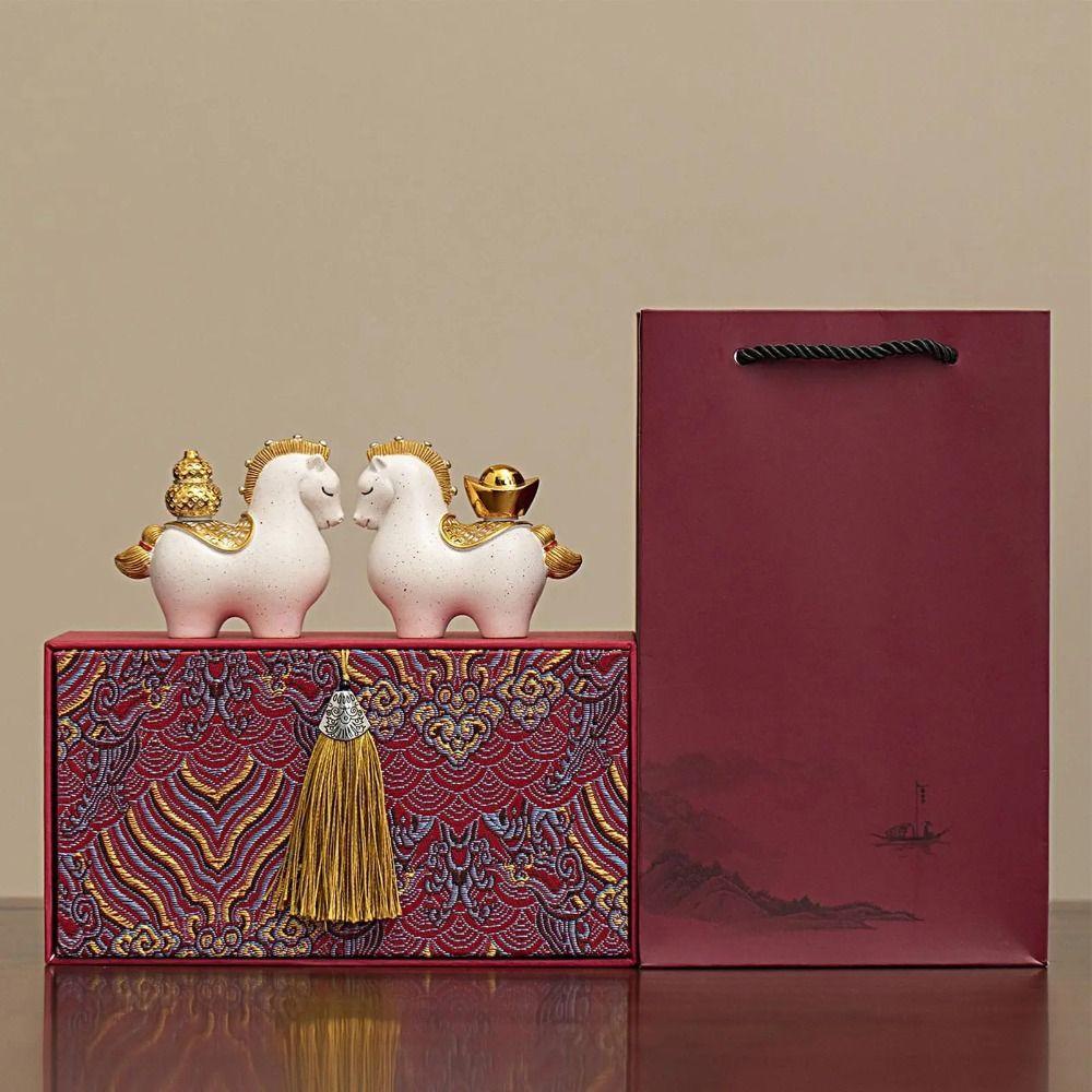 Chinese Style Horse Miniature Horse Mascot Desktop Ornament Cute Zodiac Horse Ornaments  Bookshelf