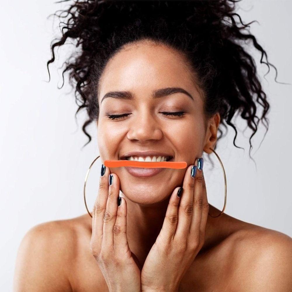 3 Color Mouth Smile Training Massager Portable Smile Shaper Cute Facial Exerciser  Jaw Lip Trainer