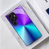 Gradient color abstract art pattern glass phone case suitable for Samsung Galaxy S26 S25 S24 S22 S21 S20 FE/Ultra/Plus anti drop