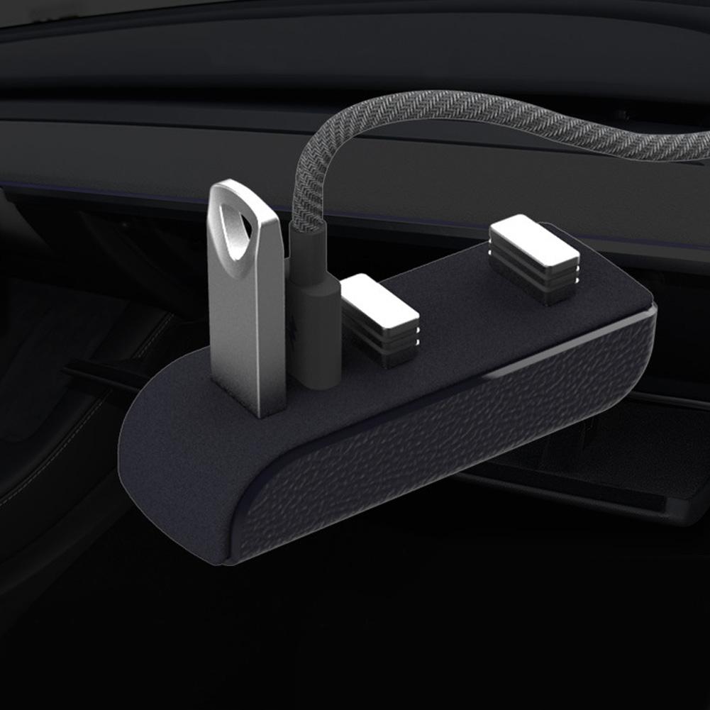 Car Glove Box Docking Station 4-in-1 USB Hub Ports Charger & Data Transfer for Tesla Model 3 Y 3+ Juniper Interior Accessories