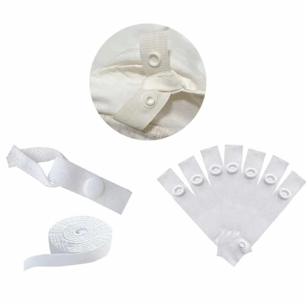 4/8/16PCS Flat Rope Binding Quilt Cover Ties Four Corner Fixed Duvet Snap Clips Quilt Securing
