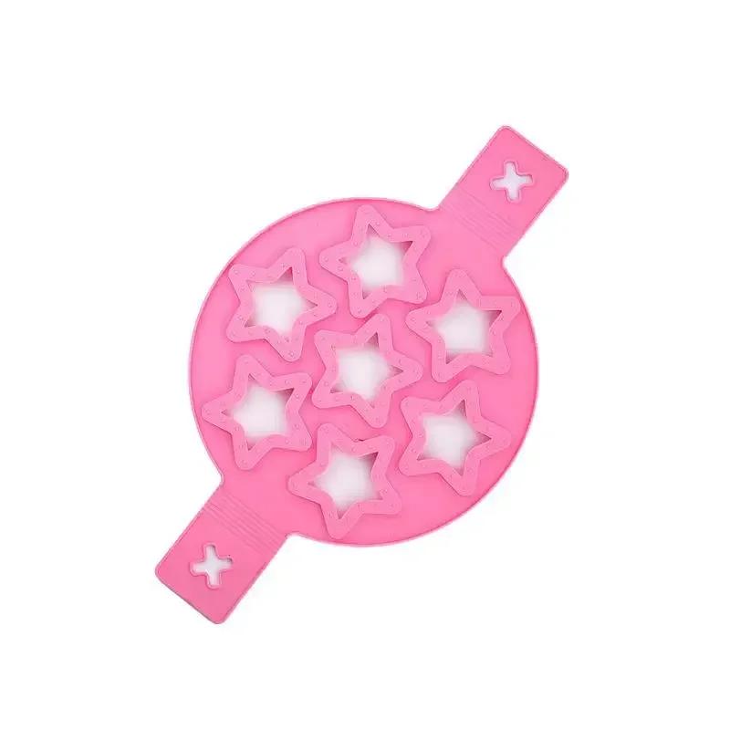 Silicone Egg Frying Mold Egg Pancake Ring Nonstick Soufflé Making Mould Reusable Pancake Maker Cooking Tools Kitchen Accessories