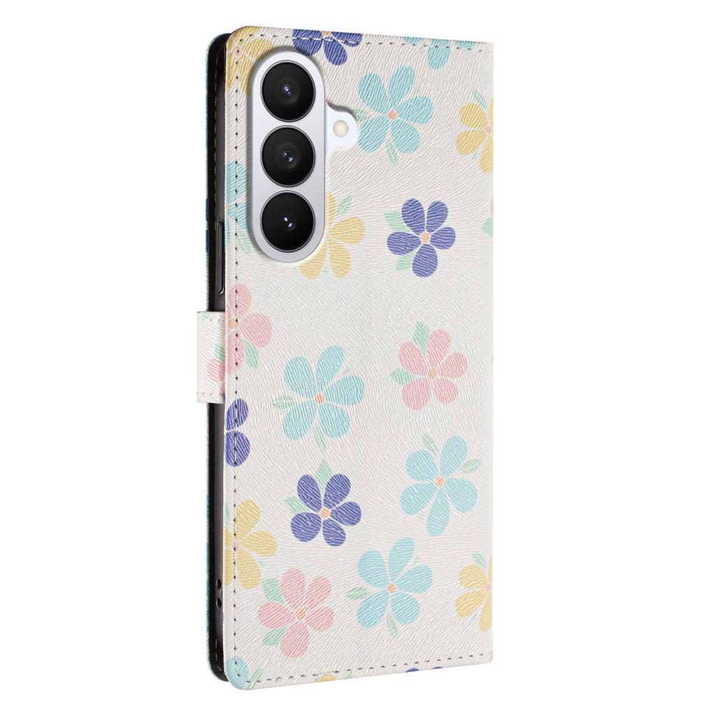 For Samsung Galaxy S26/S26 Pro Case Pattern Print PU Leather Wallet Phone Cover with Wrist Strap