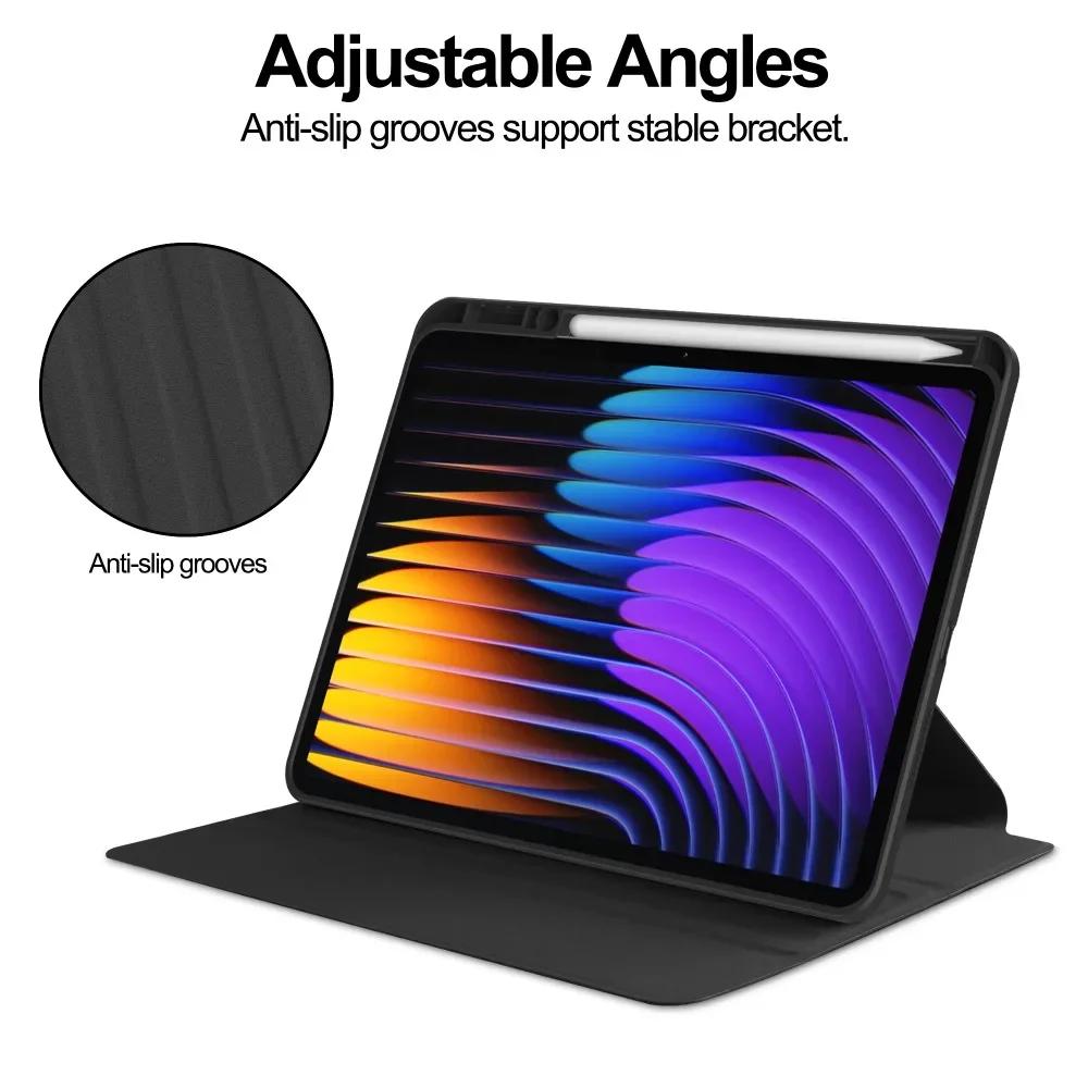 360 Rotation Cover For Pad 7 Case with Pencil Holder Cover For Coque Pad 7 Pro Mi Pad 7 Case 11.2"Tablet Case