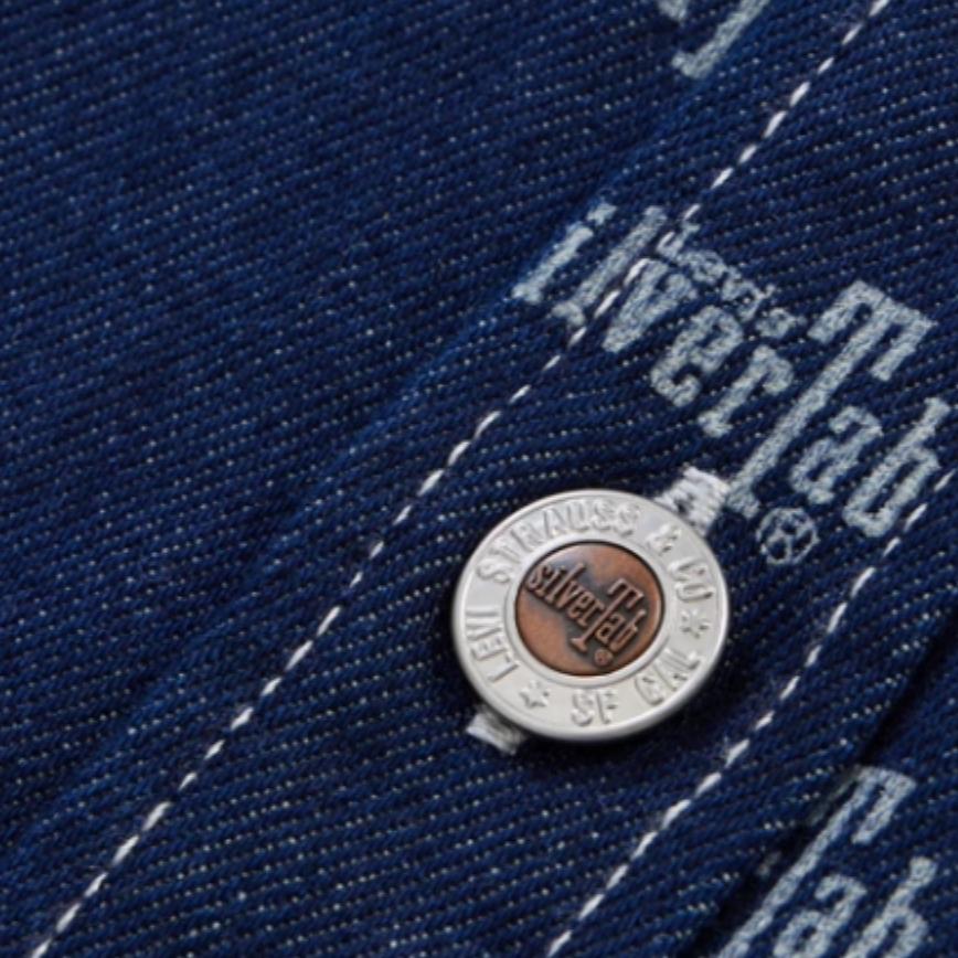 Cămașă de denim cu mânecă lungă și imprimeu Levis pentru bărbați Cămăși Albastru A6782-0000