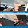 Rubber Material Car Rubber Sealing Strips V-Shape Design Waterproof Strip  Glass Gap Sealing