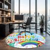 CoComelon Printed Round Rug Carpet Chair Rug Area Rug Entryway Doormats,for Office Chair Living Room Bedroom Kitchen Room.