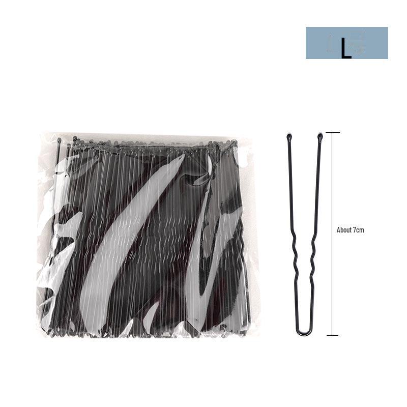 Black U-Shaped Bold Hair Clip – Large Fixing Tool & Side Clip