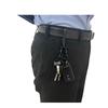 Waki Sangyo Hanging Shackle Double Key Antique Hook, Black, 70mm, + Ring, Brass, WTF-22, Ring, Keychain, Car, Motorcycle,
