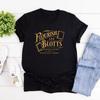 Flourish and Blotts T-Shirt Zauberer Buch Magie Zauberer Vintage T-Shirt Buchgeschenk HP Fan T-Shirt Kurzarm Grafik T-Shirts Top