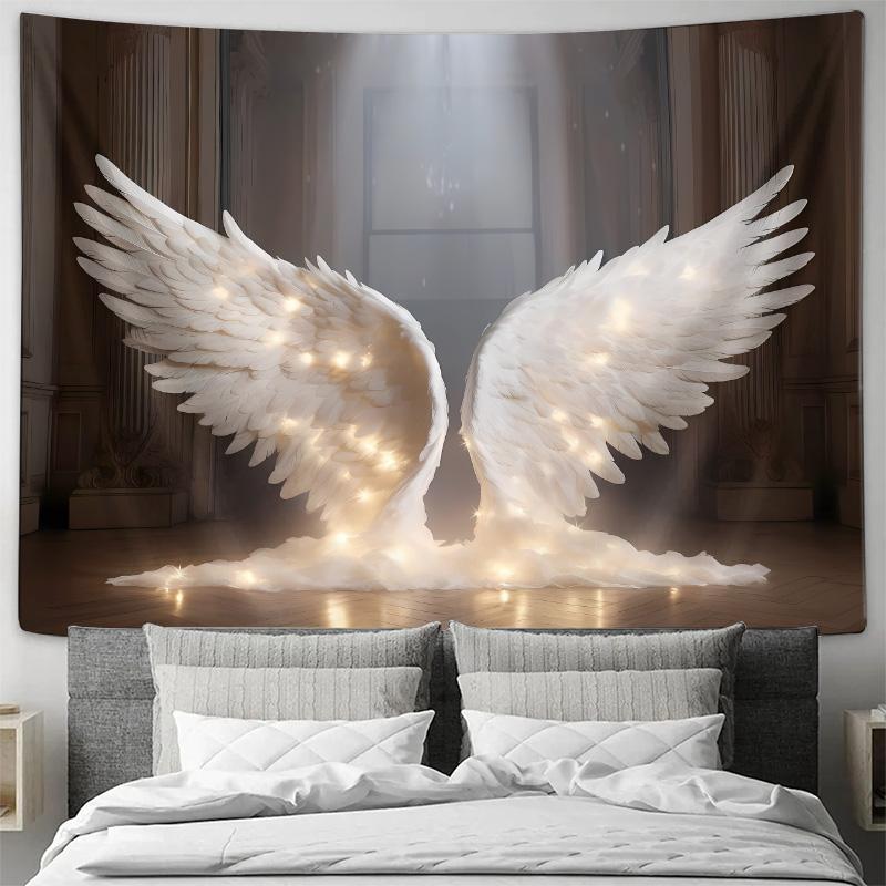 Angels Wings  Enchanted Light Decorative Hanging Cloth Tapestry