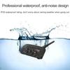 Xinowy V4c PRO Football Referee 4-Person Walkie-Talkie Set: In-Ear Left Ear, 3 Units + Bag