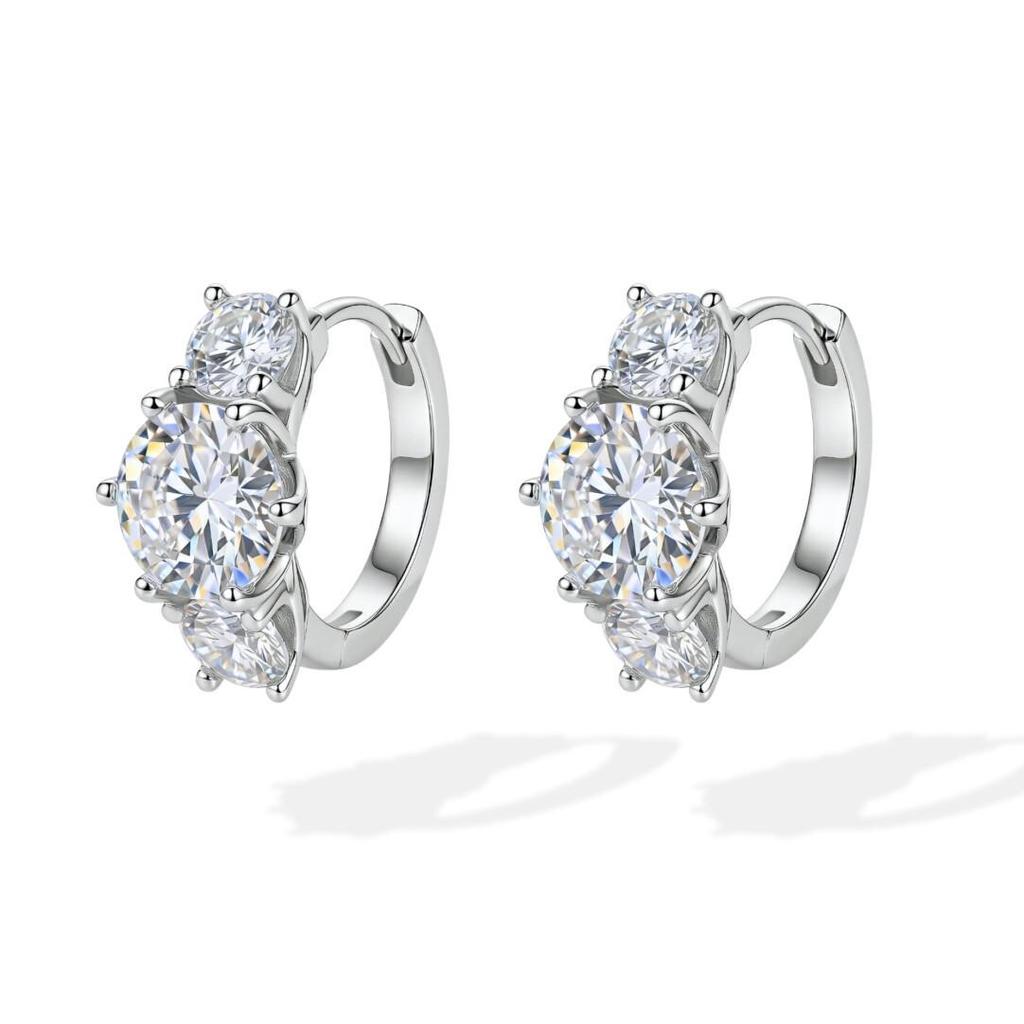 Xiaohongshu Elegant Shiny Diamond Ear Cuffs for Women - Versatile Luxury Jewelry