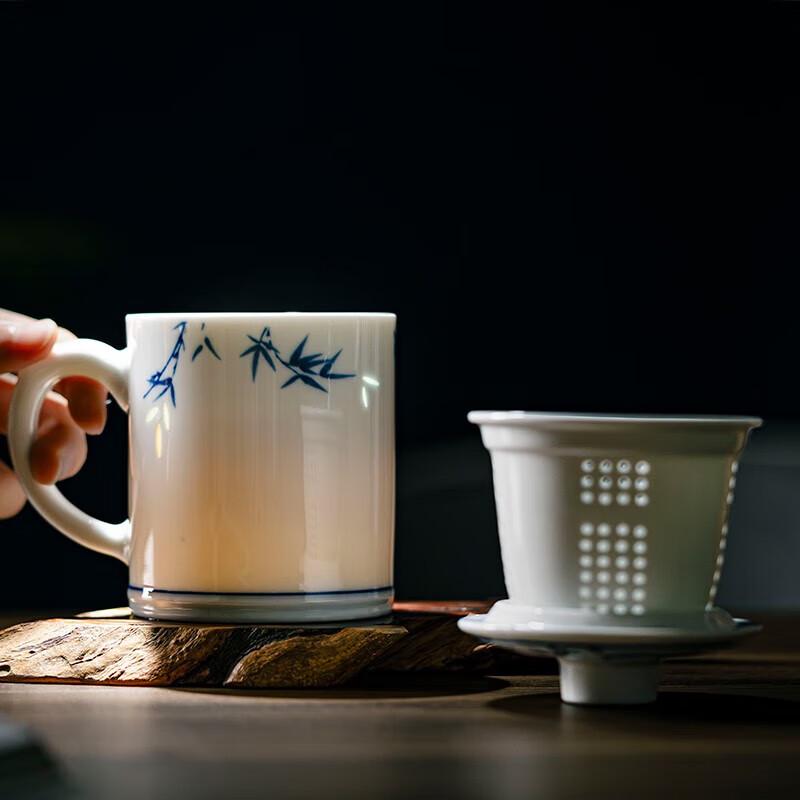 Jingdezhen Ceramic Tea Cup with Filter