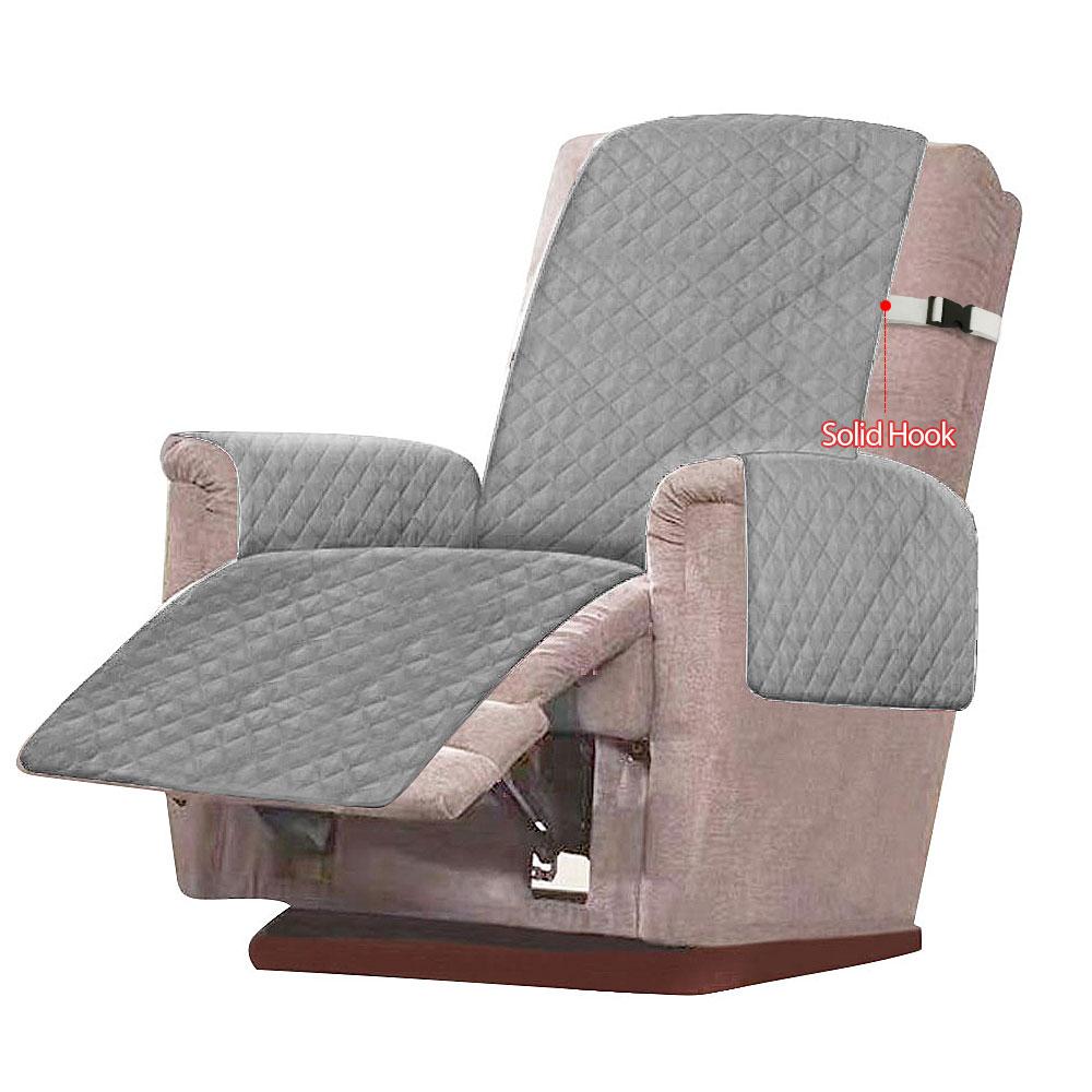 Recliner Chair Cover Slipcover for Armchairs Washable Sofa Couch with Adjustable Elastic Strap Furniture Protector for Room