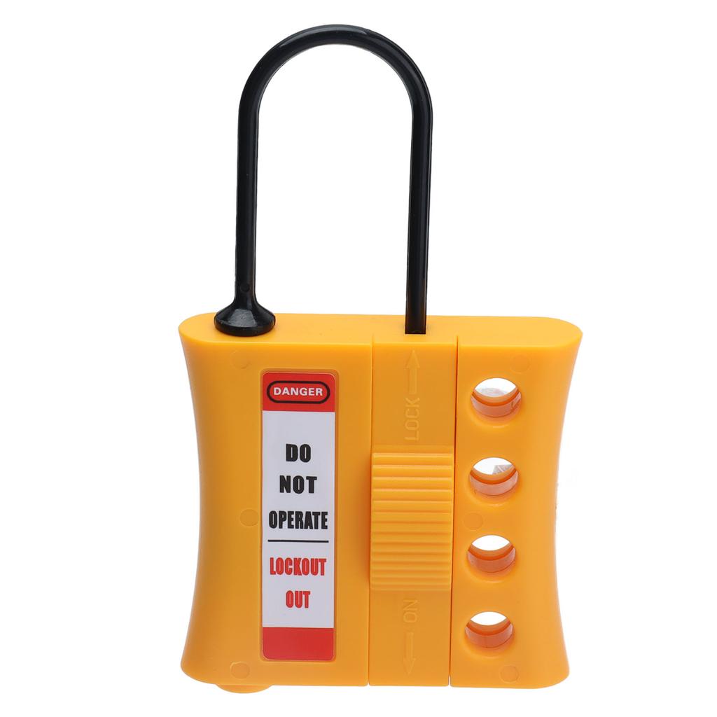 Hänglås Tagout Stoppa Utlåsning Nylon ABS 4 Hål Isolerat Loto Säkerhetslås för 36mm Nyckelhål