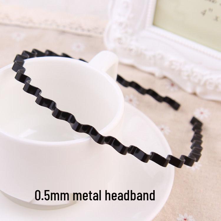 Women's Non-slip Black Headband with Teeth for Face Washing & Facial Masks