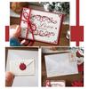 52Pcs Retro Stationary Letter Paper and Envelopes Set Tiny Heart Shape Envelope For Wedding Birthday Valentines Day