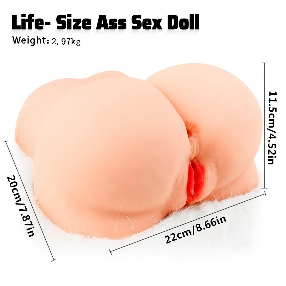 RUNYU 3D Big Ass Sex Dolls Silicone Artificial Vagina Pussy Pocket Male Masturbator Sexy Toys Adults 18+ Masterbation for Man