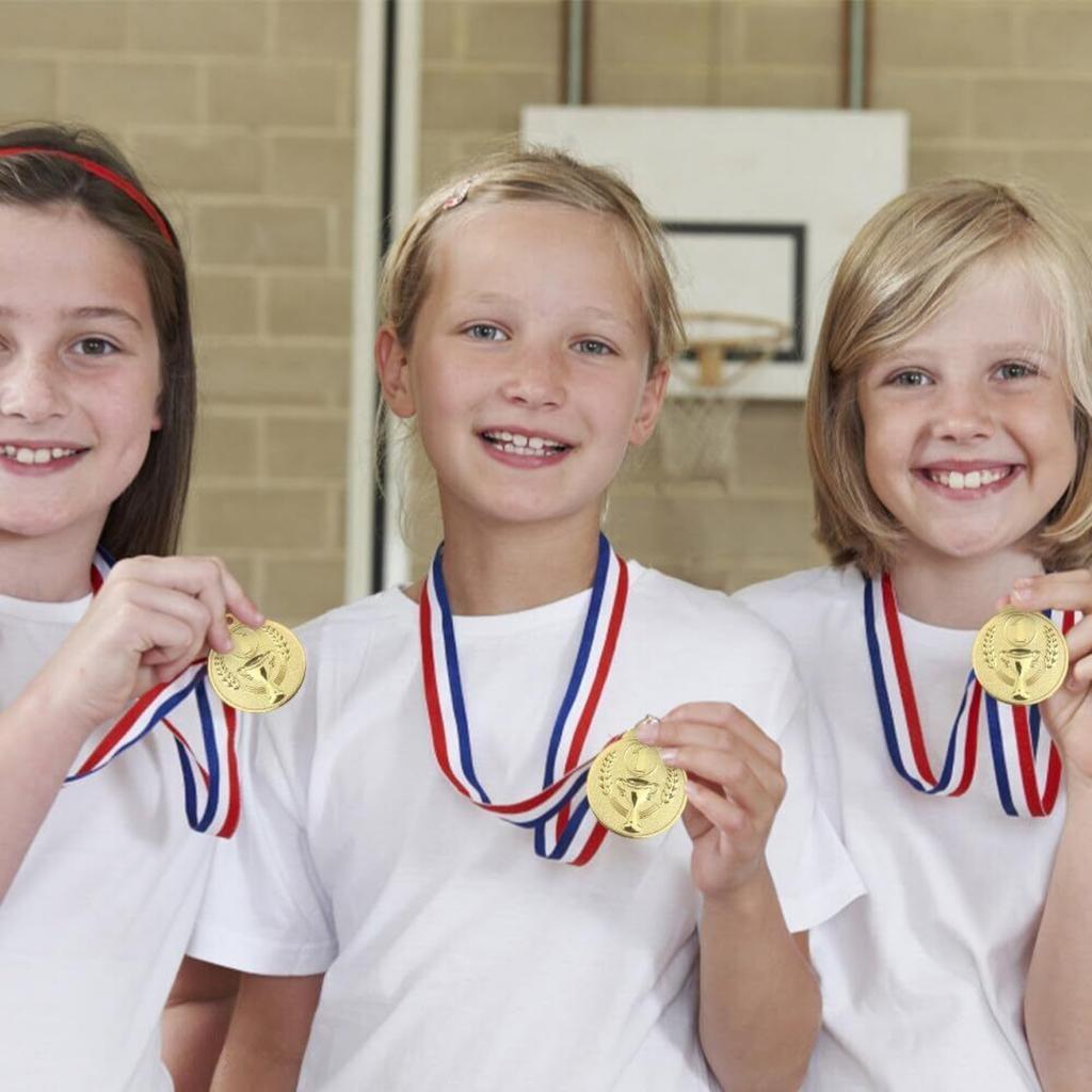 12er-Pack Medaillen, gravierte Trophäenmustermedaille, Goldmedaille für