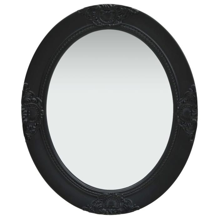 VidaXL Wall Mirror Baroque Style 50x60 Cm Black 320351