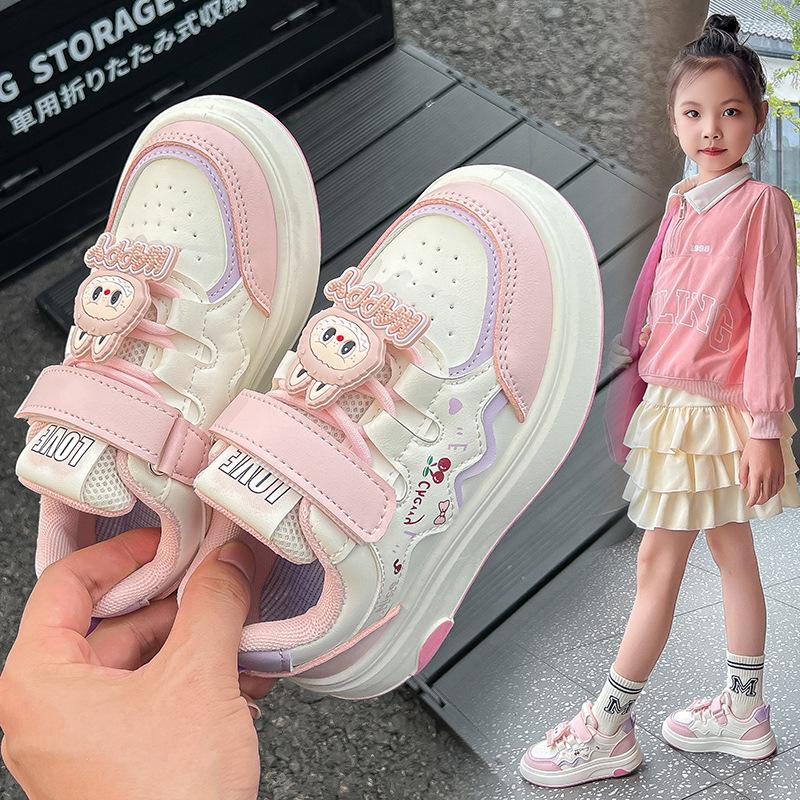 2025 Autumn Girls' Casual Princess Sneakers - Soft Sole Sports Shoes for Middle and Big Kids