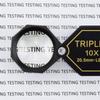 A25F-Jewelry Loupe 10X Magnifier 20.5Mm Triplet Lens Optical Glass Pocket Tool For Gems For Jeweler, Stamp Philatelist