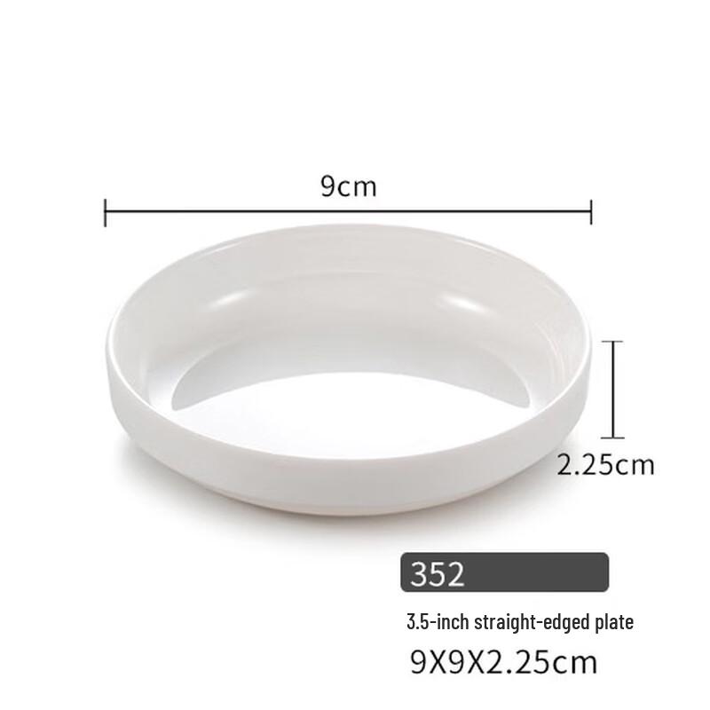 

Melamine Straight-Edge Dishes