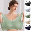 Seamless Wireless Bra for Women Full Coverage Plus Size Ice Silk Fabric Breathable Back Design Comfort Support