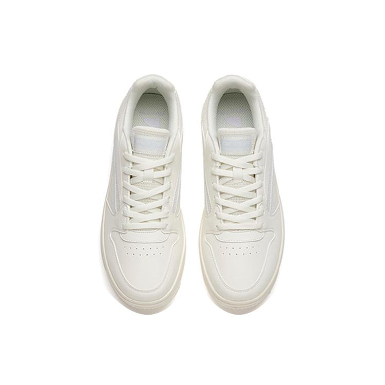 New Anta Abrasion Resistant Low top Skateboard Shoes Women's White 922148066-3