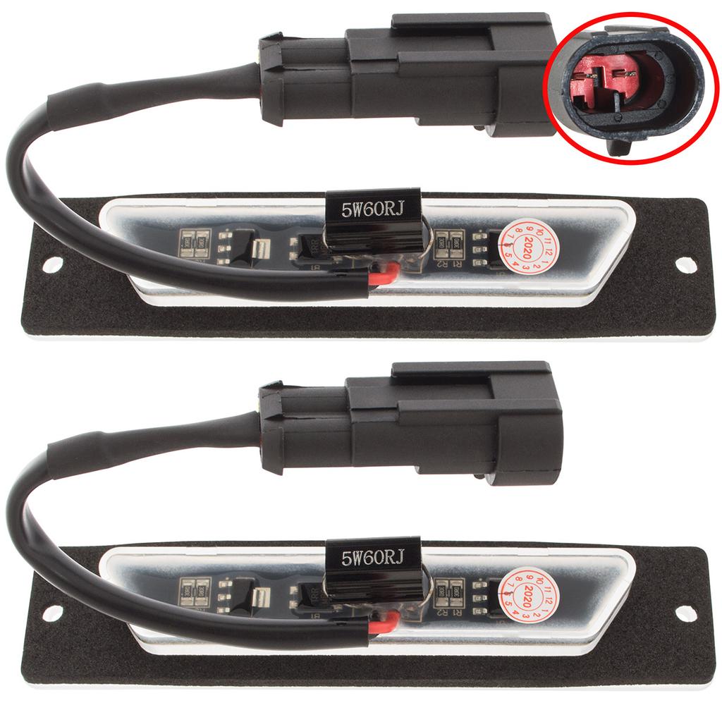 Fiat Ducato Citroen Jumper Peugeot Boxer 94-02 LED License Plate Lights 2 Pcs Set