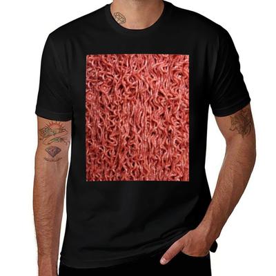 Mężczyźni człowiek 100% koszulki graficzne bawełniane t Koszulka wołowa na t-shirty Surowa koszula Ground t