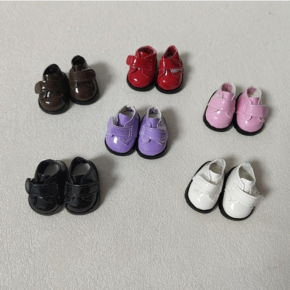 with Stickers Leather Shoes 3.8cm Length Shoes Outfit Accessories For 15/17cm Doll Decoration