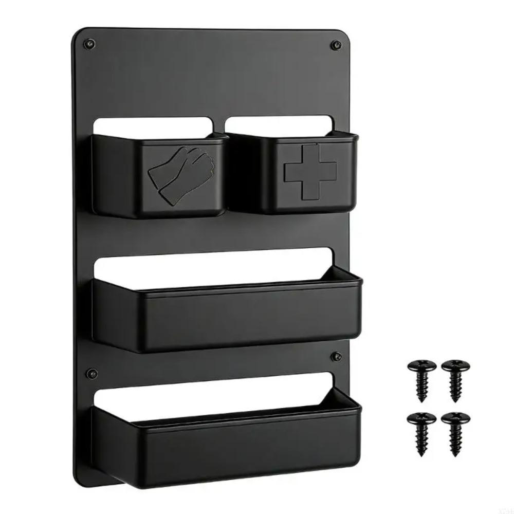 For Accessories Compartment Holder for Biodegradable Powder RV Toilet Storage Box Waste Tank Door Organizer Rack RV