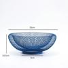 Iron Fruit Basket Modern Minimal Metal Snack Tray Coffee Table Centerpiece For Living Room Couples Christmas Gift