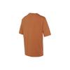 Nike Logo Print Split Hem Round Neck Short Sleeve T-Shirt Women Tops Brown FB8346-225