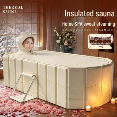 Baignoire thermale pliable en PVC pour adulte de grande taille, aucune installation requise, grande capacité pour un usage domestique