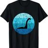 Nessie Retro Vintage Oceán Skotsko Jezero Loch Ness Monstrum Tričko