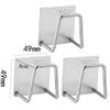 Kitchen Sponge Racks Self Adhesive Sink Sponges Drain Drying Rack Holders Stainless Steel Wall Hooks Home Storage Hook Organizer