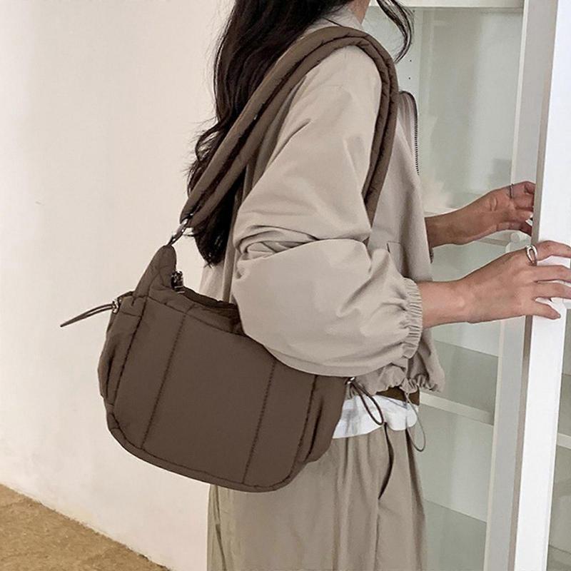 Stylish And Functional Soft Padded Crossbody Bag Spacious Shoulder Bags Casual Satchel Purse For Men And Women Khaki