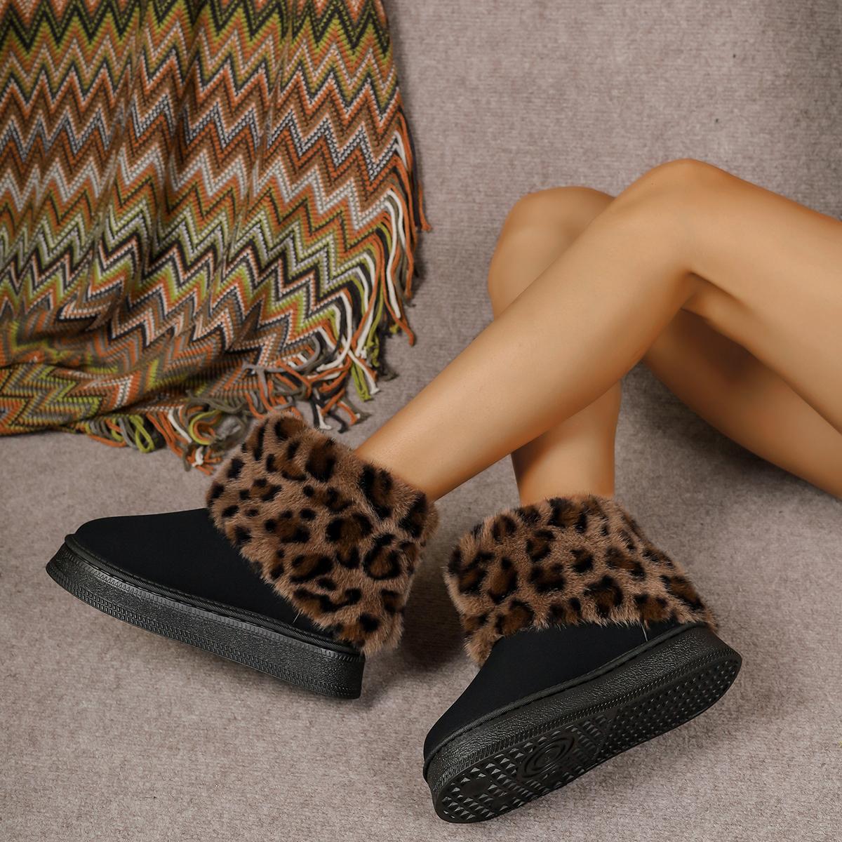 2024 Новые зимние ботинки с леопардовым принтом — фото 7