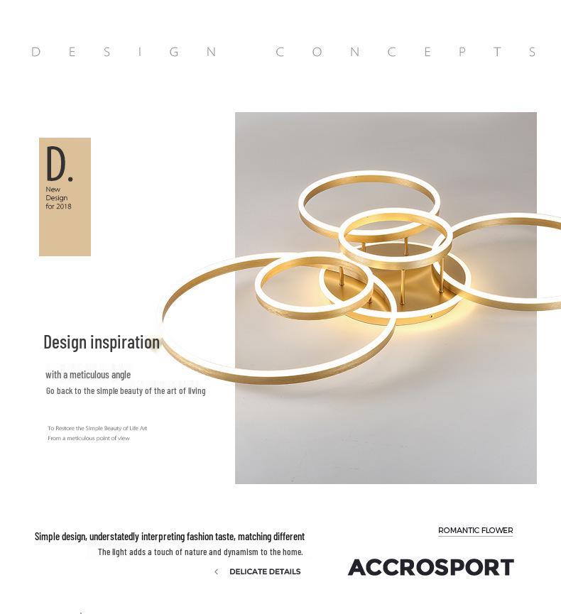 Nordic LED Round Ceiling Lamp - Modern Minimalist Ring Design for Living Room, Bedroom, or Study.