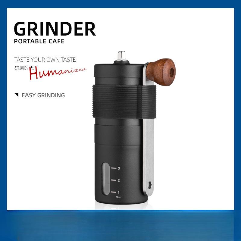Upgraded Portable Stainless Steel Bean Grinder, Hand-cranked Coffee Machine, Thickened Grinder New Product