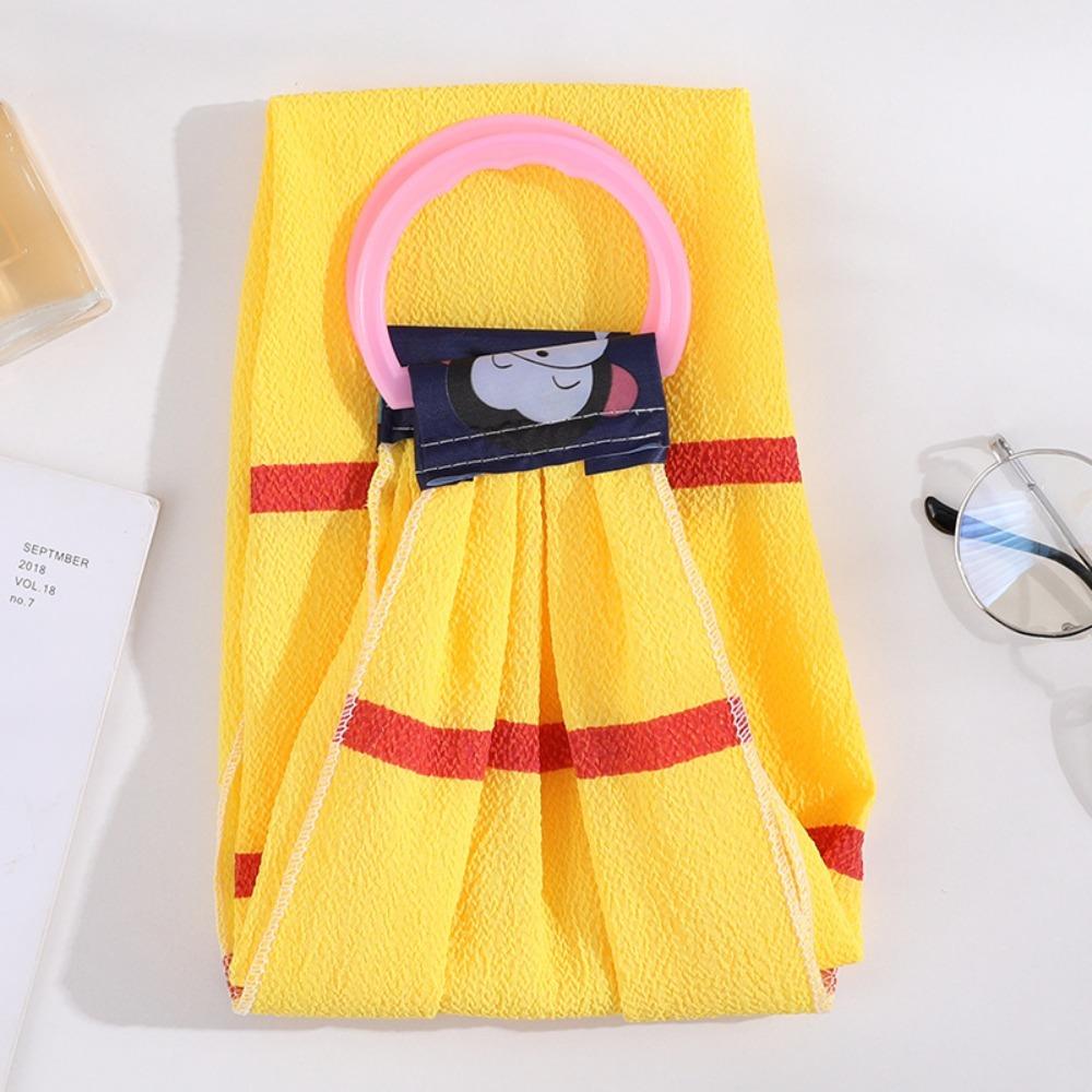 Double-Sided Shower Towel Frosted Shower Scrubber New Bath Towel For Body Cleaning жёлтый